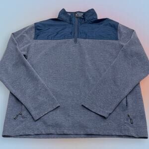 EDDIE BAUER Men’s Large Blue 1/4 Zip Pullover Jacket
